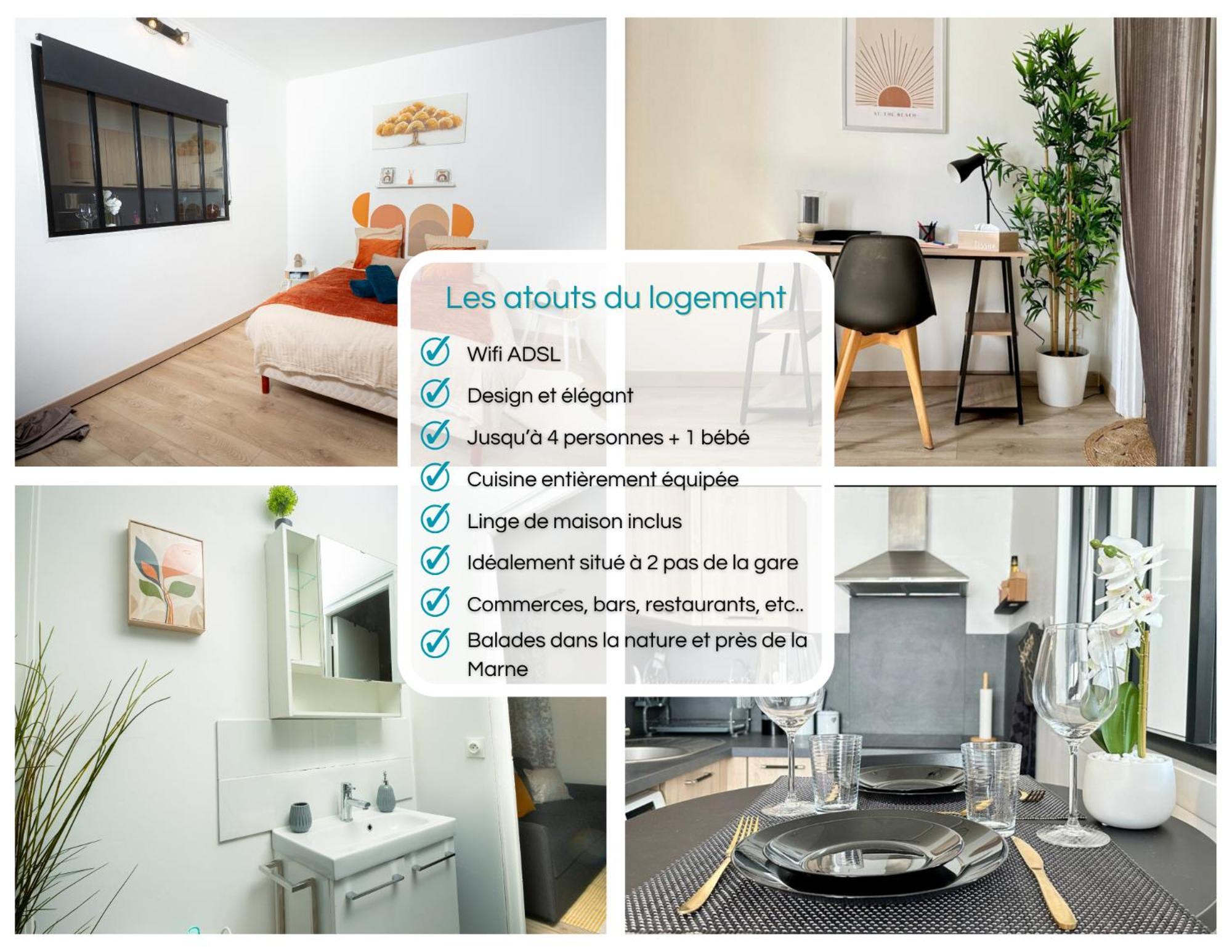 Le Cocon Douillet - 5" De La Gare - Wifi - Acces Direct Paris & Disneyland La Ferté-sous-Jouarre 외부 사진